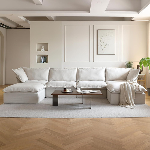 Shaped couches for living - u-shaped,