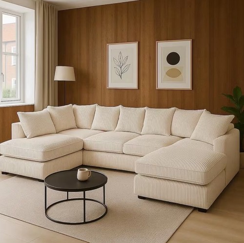 Large modular cream - u, shaped
