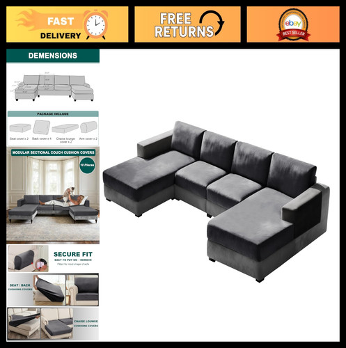 Piece stretch velvet - 10-piece,