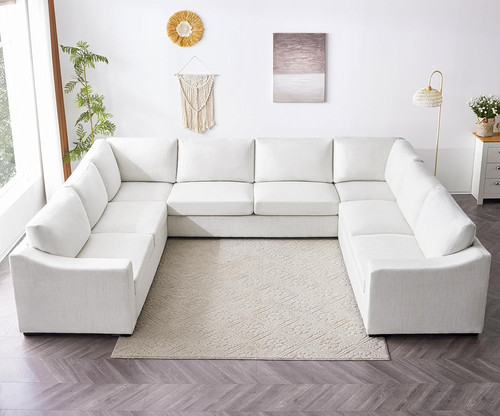 Convertible sectional sofa - convertible, u