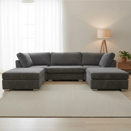Modern shaped grey jumbo - grey,