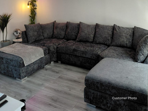 Fabric corner shaped - fabric, sofa