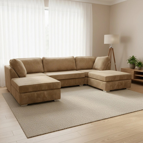 Modern shaped beige - modern, jumbo