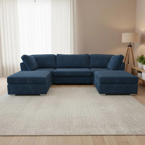 Modern shaped blue - modern, jumbo