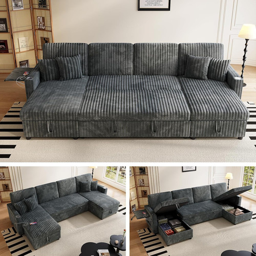 Sleeper sectional sofa 110 - sofa,, 110"