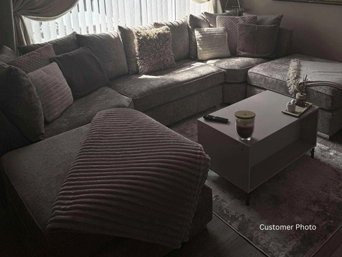 Corner shaped sofa truffle - shaped,