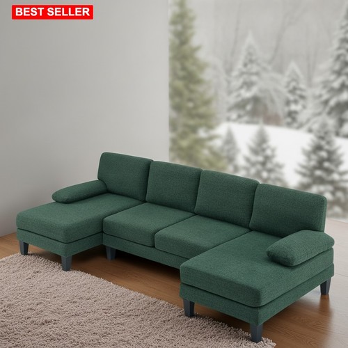 Sofa shaped sectional couch - sofa, u-shaped